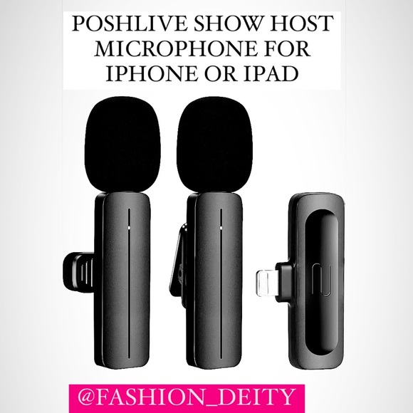 POSHMARK #POSHLIVE SHOW HOST CLIP ON MICROPHONE FOR IPHONE OR IPAD ARRIVES NEW